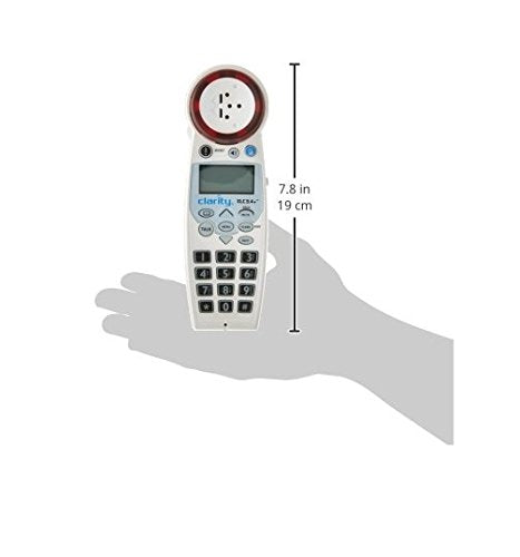 Clarity 59234.001 DECT 6.0 Extra-Loud Big-Button Speakerphone with Talking Caller ID, White, 3.6'' x 4.5'' x 5.3''